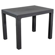 IRIS GF-240A ECO antracit műanyag kerti asztal rattan 70x100cm IRIS GF-240A ECO antracit műanyag kerti asztal rattan 70x100cm