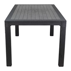 IRIS GF-210A ECO antracit műanyag kerti asztal rattan 90x150cm (Újracsomagolt) IRIS GF-210A ECO antracit műanyag kerti asztal rattan 90x150cm (Újracsomagolt)