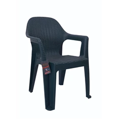 IRIS GF-900A Polo antracit műanyag rattan karfás kerti szék IRIS GF-900A Polo antracit műanyag rattan karfás kerti szék