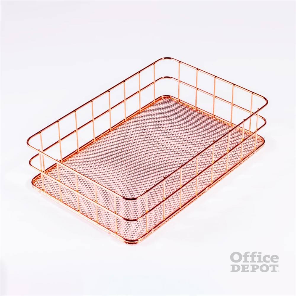 IRIS KT-212 2 db-os fémrácsos tárolókosár szett (17.5cmx12cmx6cm, 24cmx16cmx6cm)