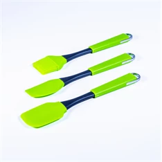 IRIS KT-231-G szilikon 3 darabos szett, sütőecset és spatulák, zöld IRIS KT-231-G szilikon 3 darabos szett, sütőecset és spatulák, zöld