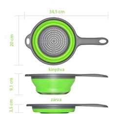 IRIS KT-248-G összecsukható szilikon nyeles szűrő IRIS KT-248-G összecsukható szilikon nyeles szűrő