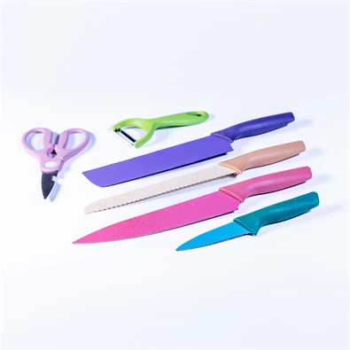 IRIS KT-242 RAINBOW 6 darabos konyhai kés szett IRIS KT-242 RAINBOW 6 darabos konyhai kés szett