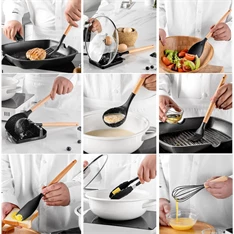 IRIS KT-243-W 13 darabos konyhai szilikon szett, fehér IRIS KT-243-W 13 darabos konyhai szilikon szett, fehér