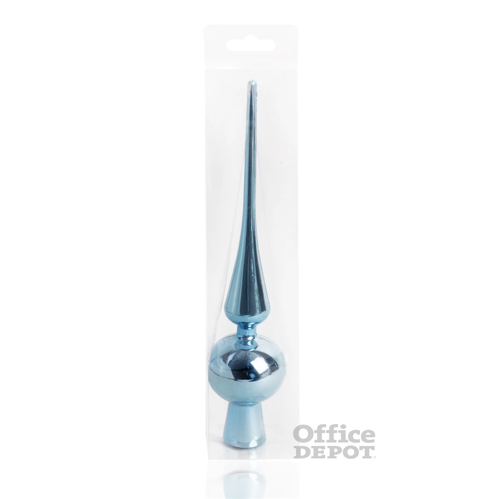 IRIS Karácsonyfa csúcsdísz azúrkék, 26cm