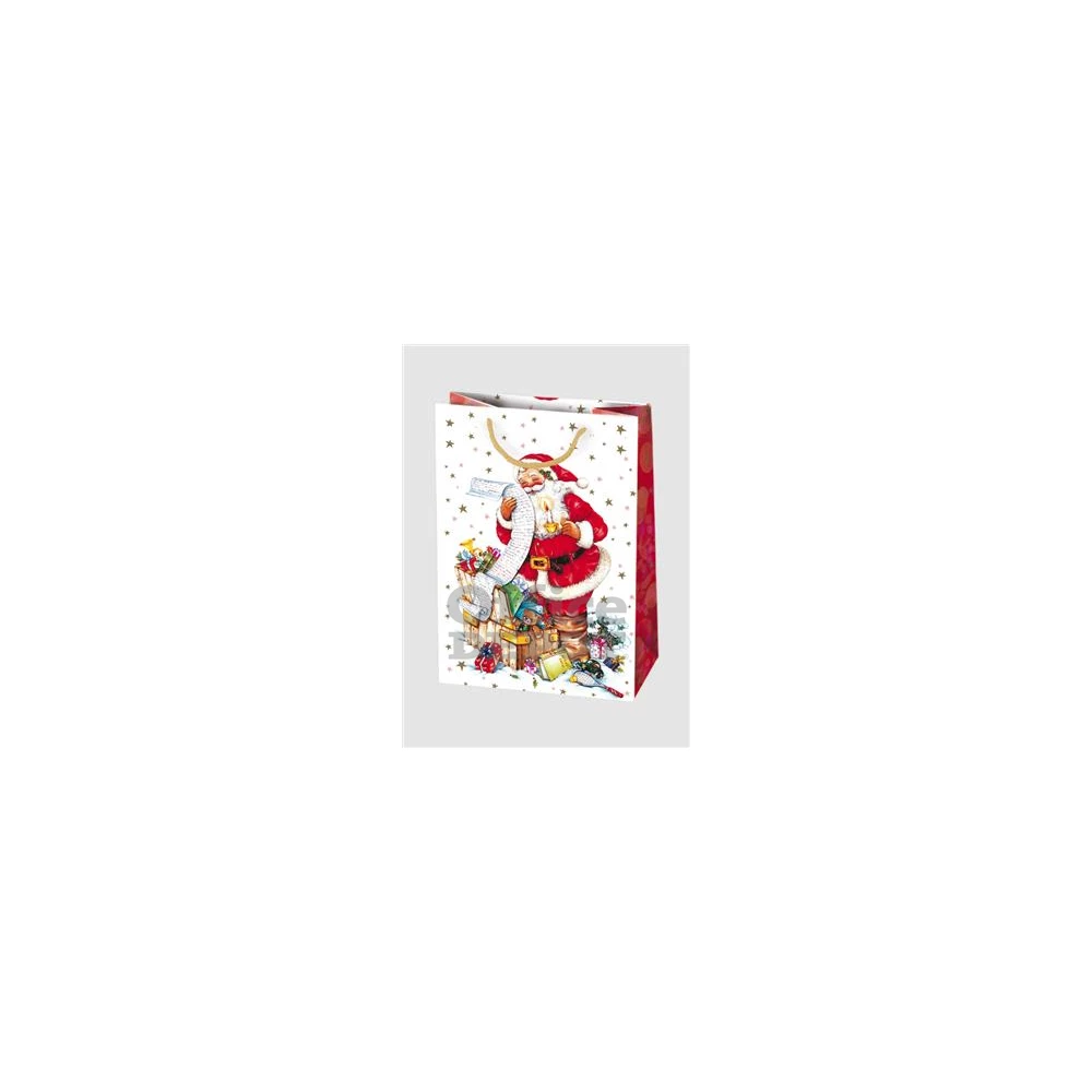 IRIS Karácsonyi ajándéktasak, 290x400x120 mm, különböző színekben és mintával