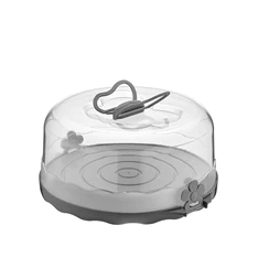 IRIS L-00501-2 kerek torta szállító 5 literes, antracit IRIS L-00501-2 kerek torta szállító 5 literes, antracit