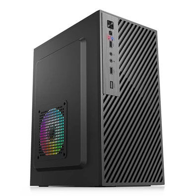 IRIS Q2515 fekete (táp nélküli) mATX számítógépház