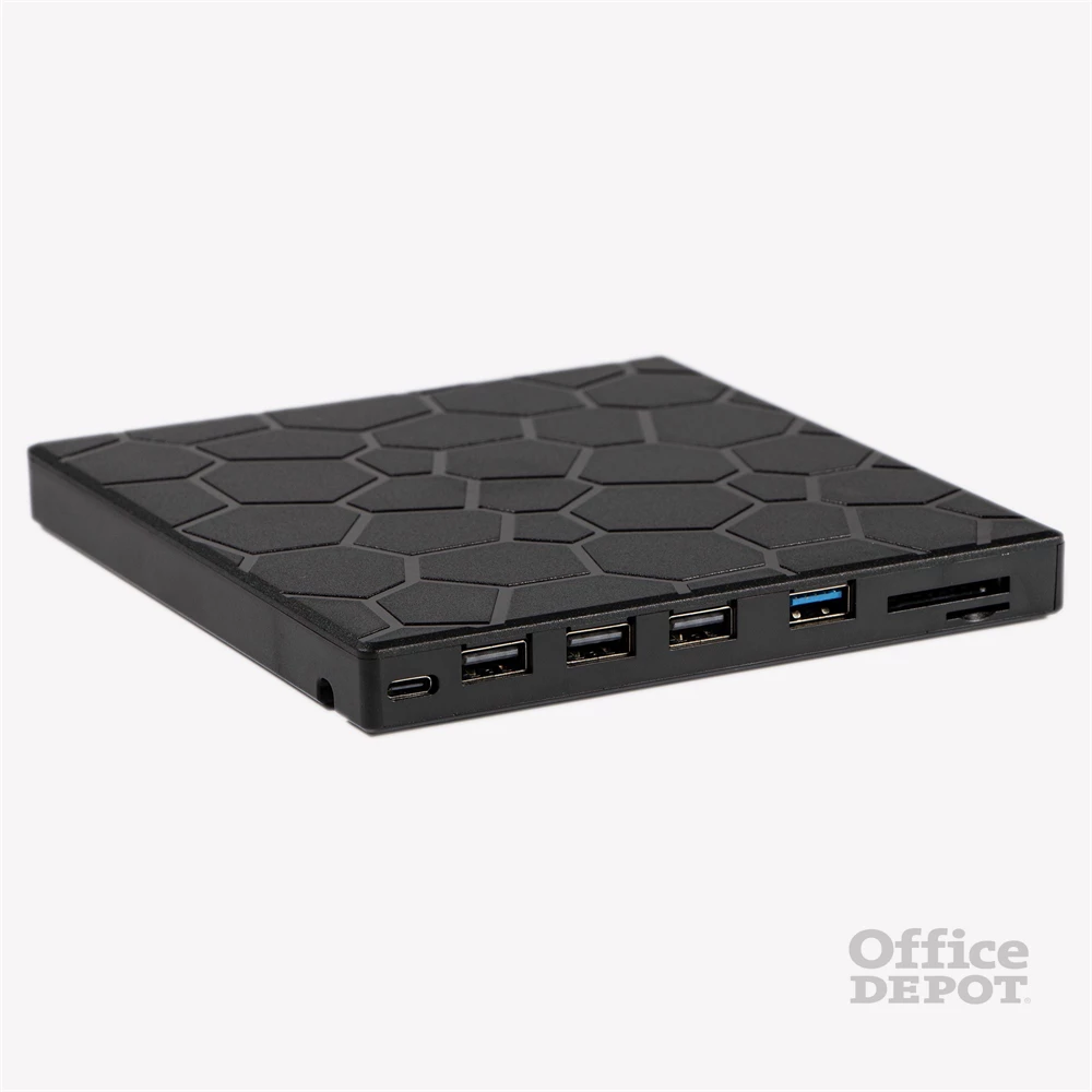 IRIS ROCK EXTERNAL külső Blu-Ray író, 8in1, USB 3.0, Read/write:CD/VCD/DVD/BD, tálcás, DVD-RW, fekete