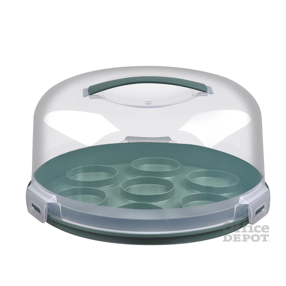 IRIS G-299 TASTY kerek torta és muffintároló és hordozó 28x14,5cm