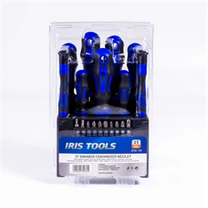 IRIS TOOLS DT-21-128 21 darabos csavarhúzó készlet IRIS TOOLS DT-21-128 21 darabos csavarhúzó készlet
