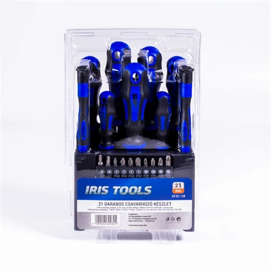 IRIS TOOLS DT-21-128 21 darabos csavarhúzó készlet IRIS TOOLS DT-21-128 21 darabos csavarhúzó készlet