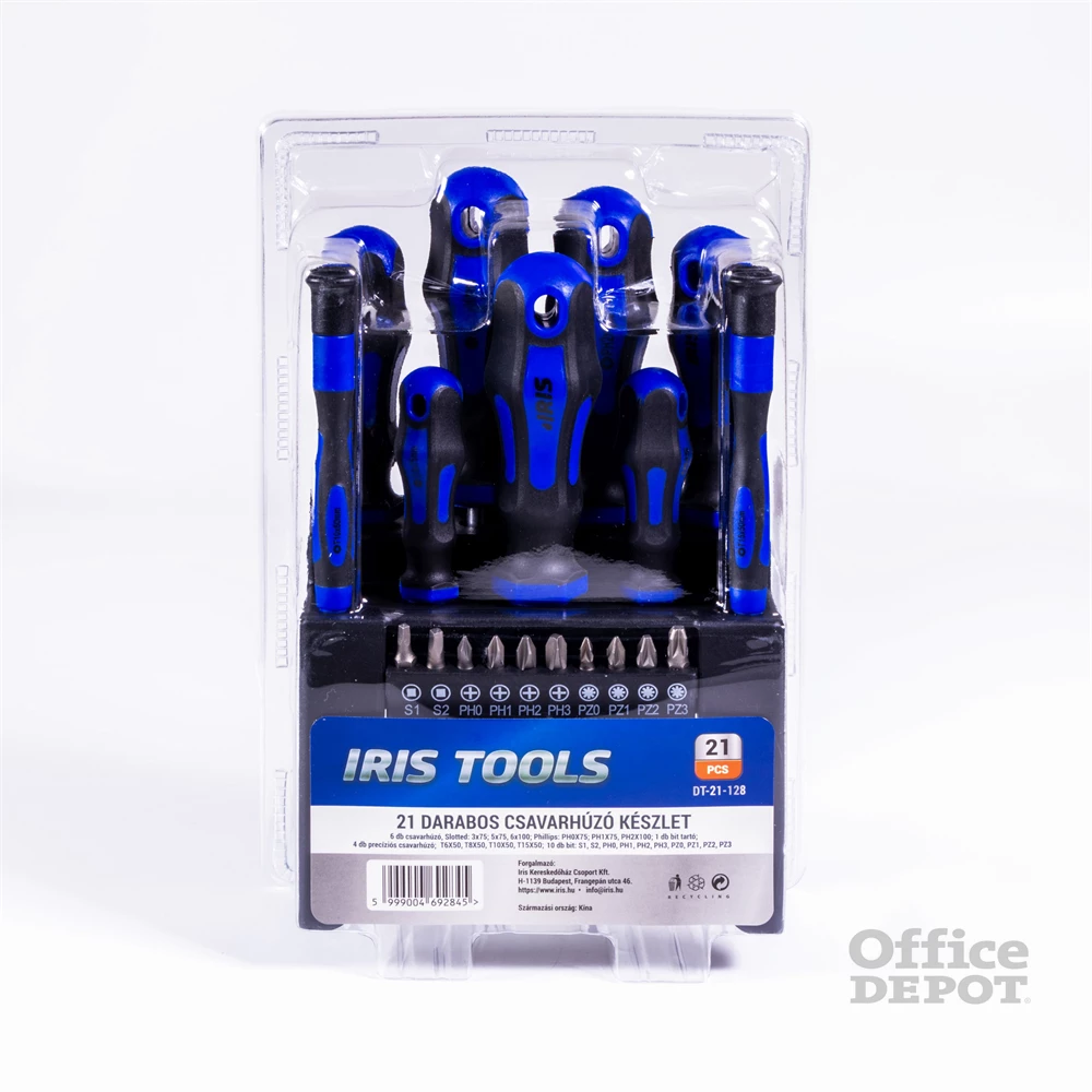 IRIS TOOLS DT-21-128 21 darabos csavarhúzó készlet IRIS TOOLS DT-21-128 21 darabos csavarhúzó készlet