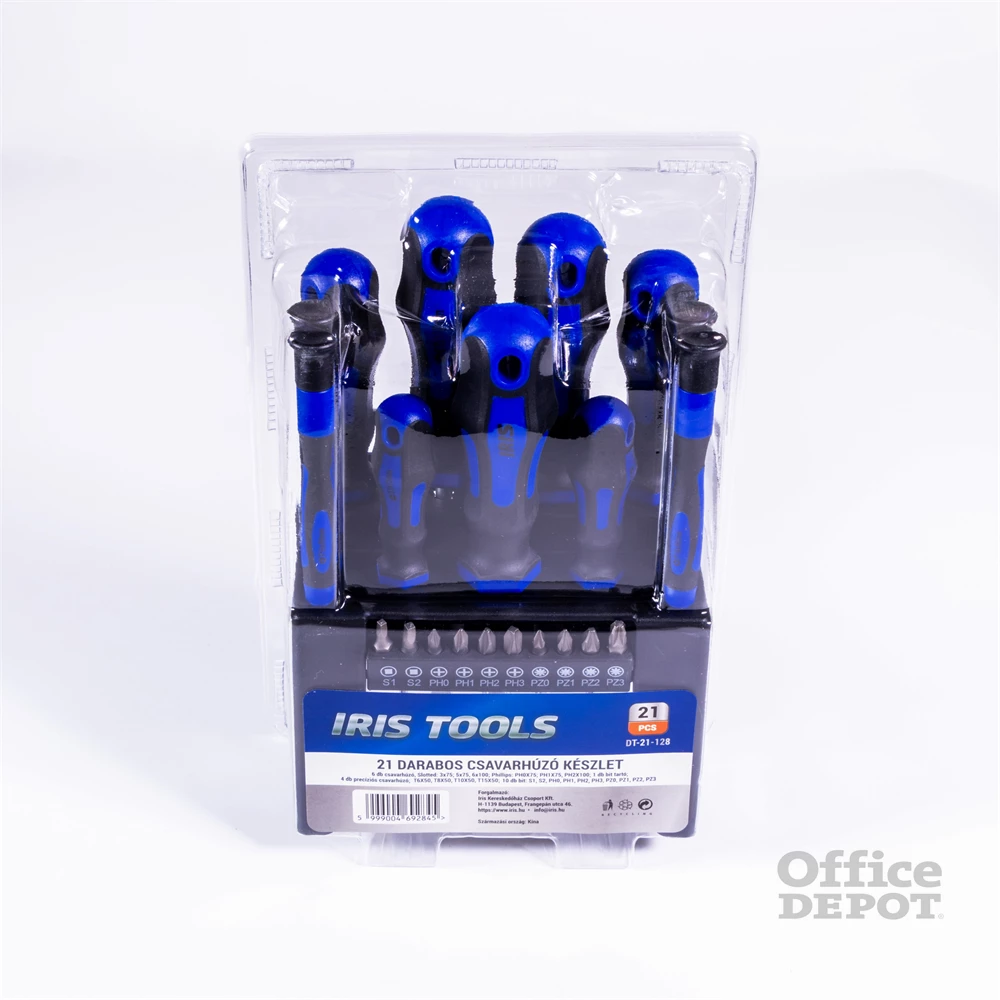 IRIS TOOLS DT-21-128 21 darabos csavarhúzó készlet IRIS TOOLS DT-21-128 21 darabos csavarhúzó készlet