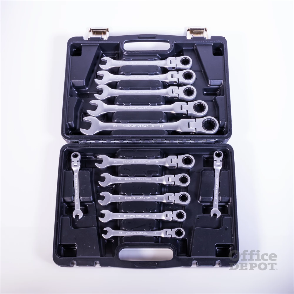 IRIS TOOLS GW-012-032 12 darabos csuklós racsnis kombinált csavarkulcs készlet