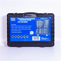 IRIS TOOLS GW-022-033 22 darabos racsnis kombinált csavarkulcs készlet IRIS TOOLS GW-022-033 22 darabos racsnis kombinált csavarkulcs készlet