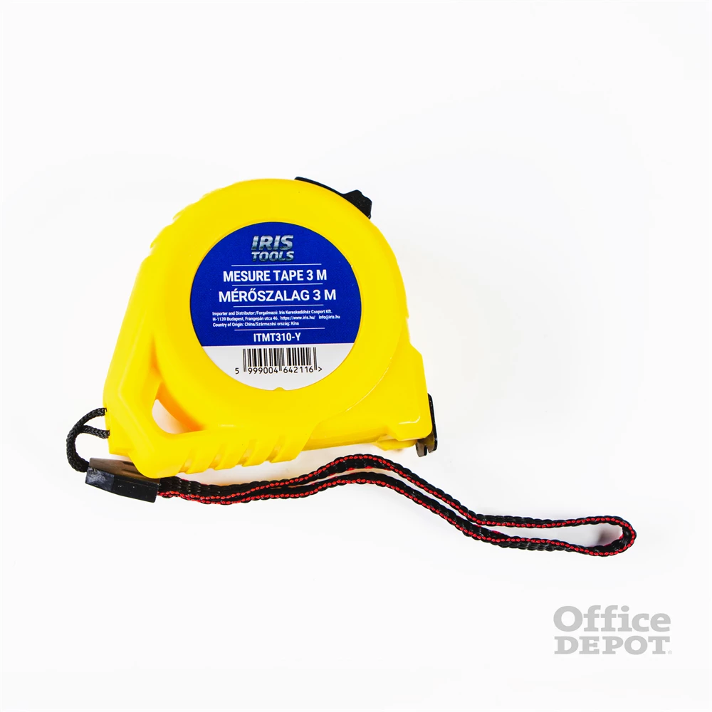 IRIS TOOLS ITMT310-Y Mérőszalag, 3 méter hosszú, 19mm széles szalag