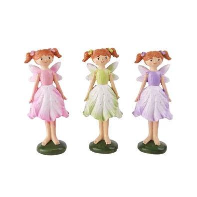 IRIS dekor műgyanta tündér tulipán ruha 3 szortiment 11,6cm