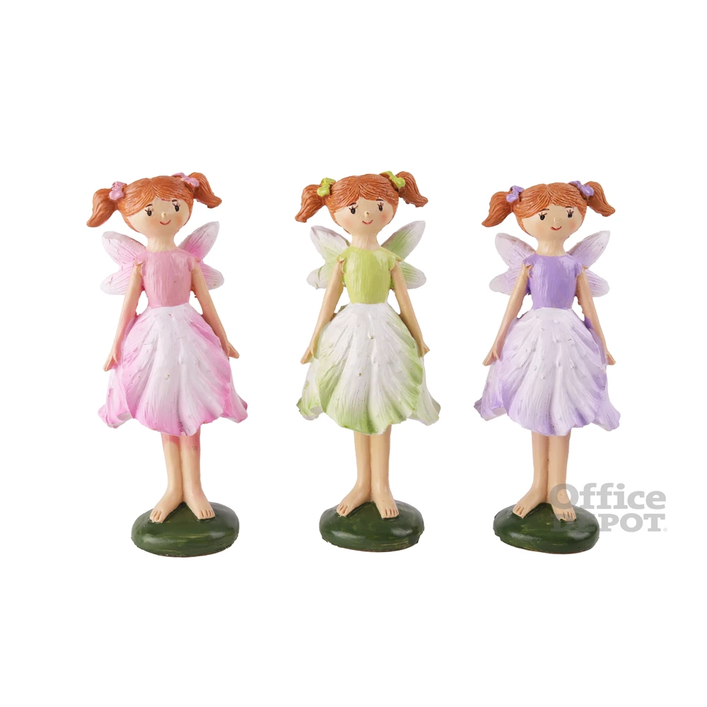 IRIS dekor műgyanta tündér tulipán ruha 3 szortiment 11,6cm