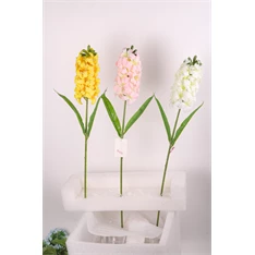 IRIS dekor virág jácint szálas 3 féle szín 60cm IRIS dekor virág jácint szálas 3 féle szín 60cm