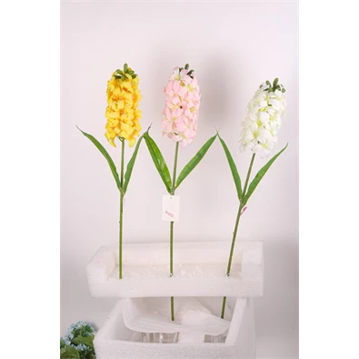 IRIS dekor virág jácint szálas 3 féle szín 60cm IRIS dekor virág jácint szálas 3 féle szín 60cm