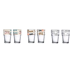 IRIS mintás üveg pohár 345ml, Mocha, Espresso vagy Coffee minta 131605-002 IRIS mintás üveg pohár 345ml, Mocha, Espresso vagy Coffee minta 131605-002
