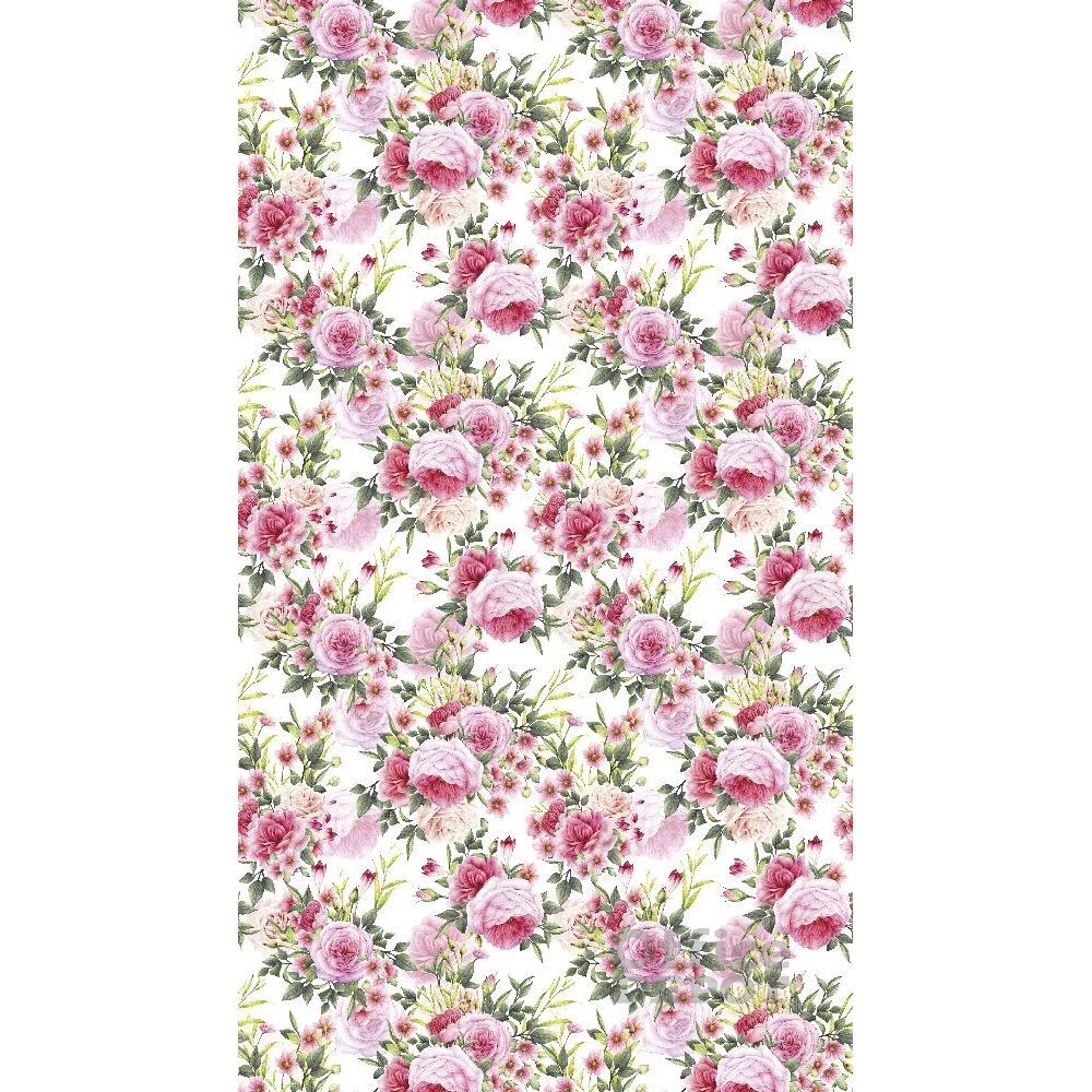 IRIS tekercses csomagoló papír, virág, különböző mintákkal, 200x70cm, 60g/m2