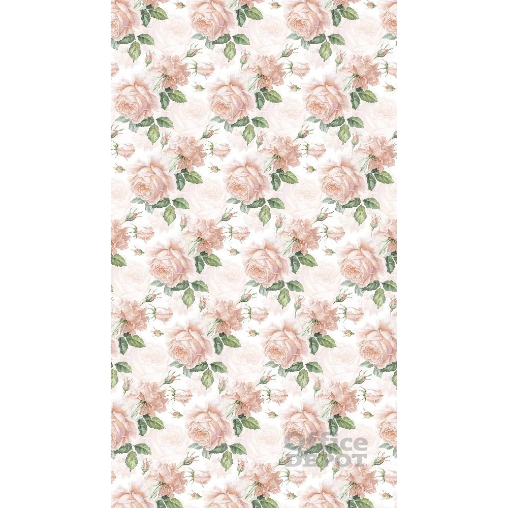 IRIS tekercses csomagoló papír, virág, különböző mintákkal, 200x70cm, 60g/m2