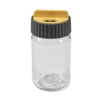 IRIS üveg fűszerszóró tárcsás tetővel 105ml, rózsaszín, lila vagy narancs színű 121072-580