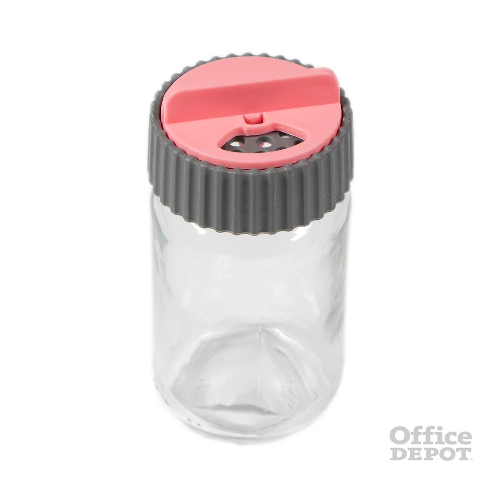 IRIS üveg fűszerszóró tárcsás tetővel 105ml, rózsaszín, lila vagy narancs színű 121072-580