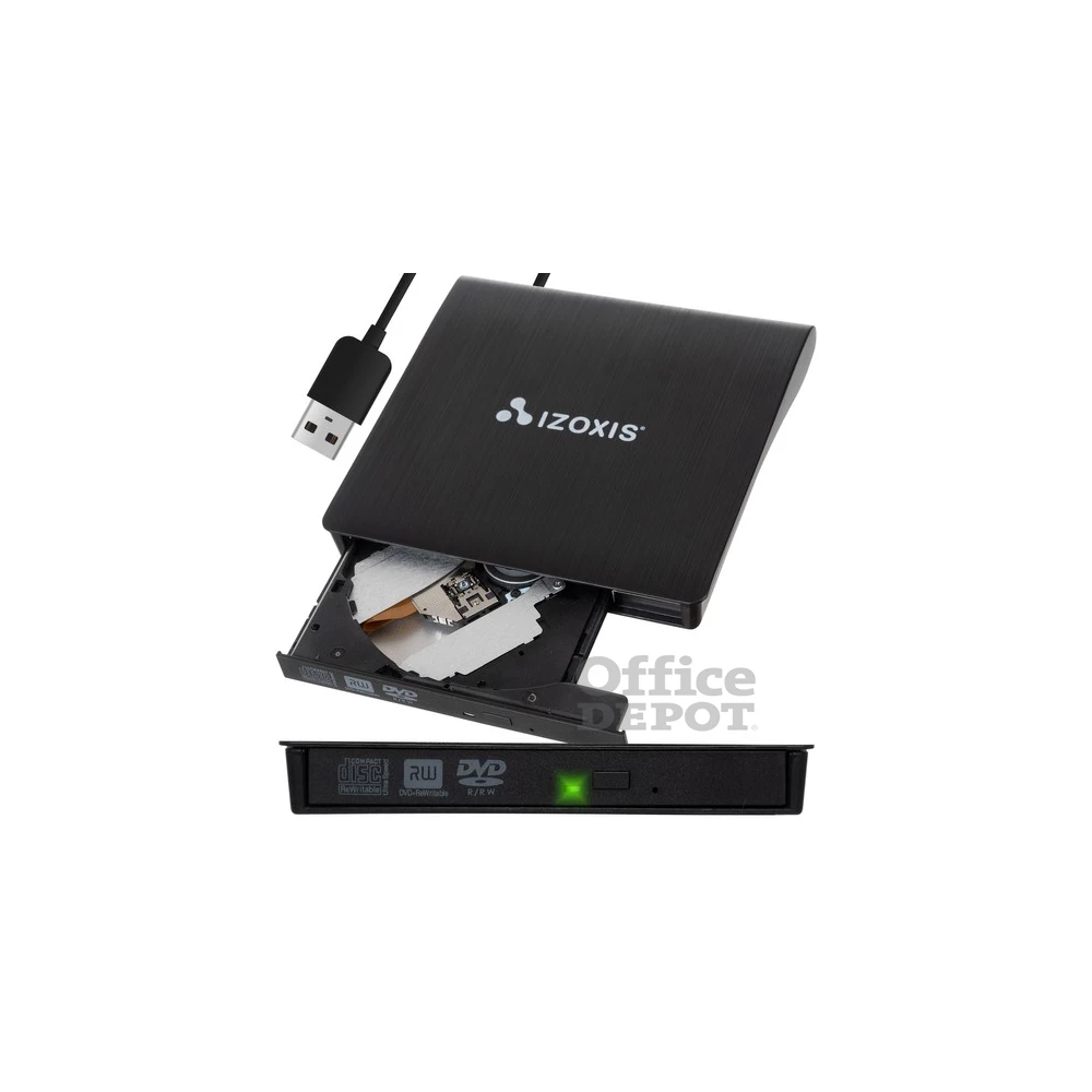 IZOXIS - CD/DVD író beépített USB 3.0 kábellel
