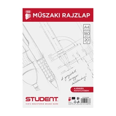 ICO Student műszaki A4 20lapos rajzlap ICO Student műszaki A4 20lapos rajzlap