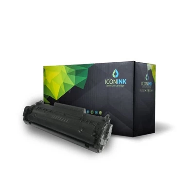 Iconink HP Q2612A Canon FX9 FX10 CRG-303 CRG-304 utángyártott 2000 oldal fekete toner Iconink HP Q2612A Canon FX9 FX10 CRG-303 CRG-304 utángyártott 2000 oldal fekete toner