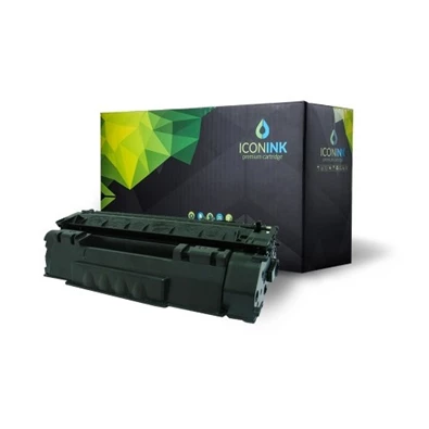 Iconink HP Q5949A Canon CRG-508 utángyártott 2500 oldal fekete toner Iconink HP Q5949A Canon CRG-508 utángyártott 2500 oldal fekete toner