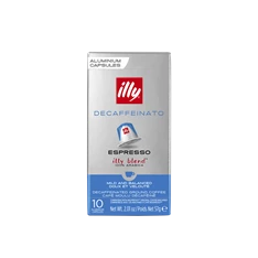 Illy NCC Espresso Decaffeinato koffeinmentes Nespresso kompatibilis 10 db kávékapszula Illy NCC Espresso Decaffeinato koffeinmentes Nespresso kompatibilis 10 db kávékapszula