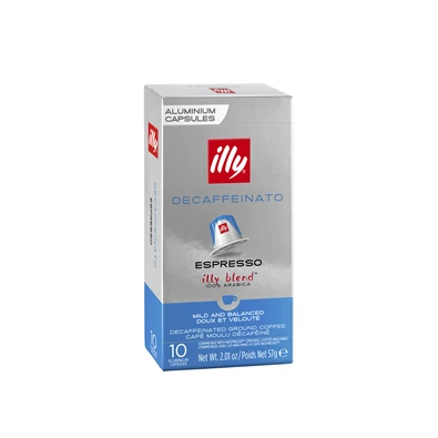 Illy NCC Espresso Decaffeinato koffeinmentes Nespresso kompatibilis 10 db kávékapszula Illy NCC Espresso Decaffeinato koffeinmentes Nespresso kompatibilis 10 db kávékapszula