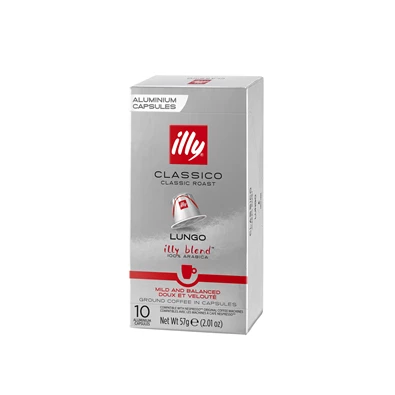Illy NCC Lungo Classic Nespresso kompatibilis 10 db kávékapszula Illy NCC Lungo Classic Nespresso kompatibilis 10 db kávékapszula