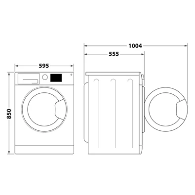 Indesit BDE 96436 EWSV EE mosó-szárítógép Indesit BDE 96436 EWSV EE mosó-szárítógép