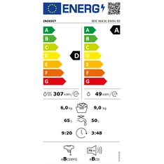 Indesit BDE 96436 EWSV EE mosó-szárítógép Indesit BDE 96436 EWSV EE mosó-szárítógép