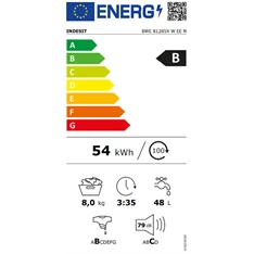 Indesit BWE 81285X W EE N elöltöltős mosógép Indesit BWE 81285X W EE N elöltöltős mosógép