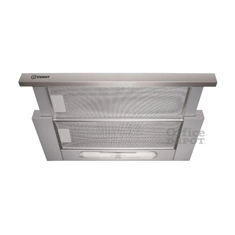 Indesit H 461 IX.1/1 ezüst, beépíthető, kihúzható, méret:59,8 cm, teleszkópos, zajszint:62 dB, páraelszívó