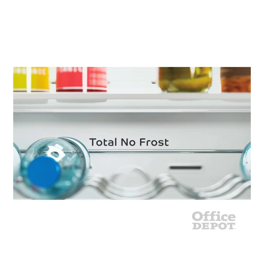 Indesit INFC8 TT33X inox, alulfagyasztós, Hűtő:231L, Fagyasztó:104L, Total No frost hűtőszekrény