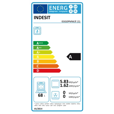 Indesit IS5G0PMW/E fehér gáztűzhely Indesit IS5G0PMW/E fehér gáztűzhely
