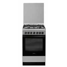 Indesit IS5G5PHX/E inox kombinált tűzhely Indesit IS5G5PHX/E inox kombinált tűzhely