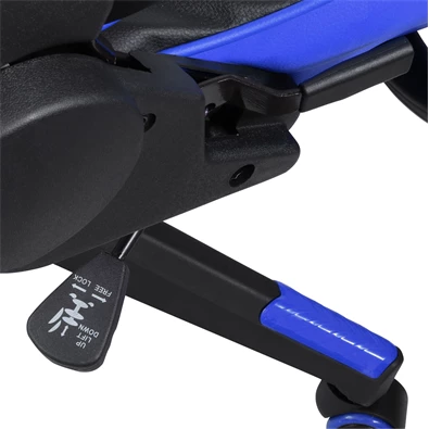Iris GCH201BK fekete / kék gamer szék Iris GCH201BK fekete / kék gamer szék