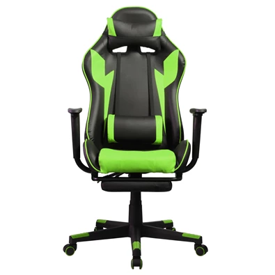 Iris GCH204BE_FT fekete / zöld gamer szék Iris GCH204BE_FT fekete / zöld gamer szék
