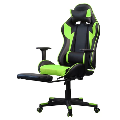 Iris GCH204BE_FT fekete / zöld gamer szék Iris GCH204BE_FT fekete / zöld gamer szék