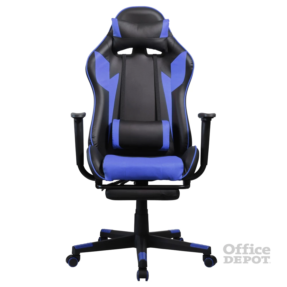 Iris GCH204BK_FT fekete / kék gamer szék