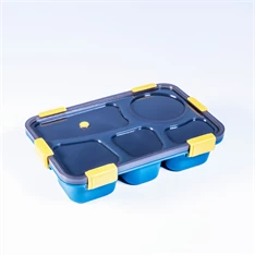 Iris KT-004-BL 5 rekeszes kék műanyag ételhordó doboz Iris KT-004-BL 5 rekeszes kék műanyag ételhordó doboz