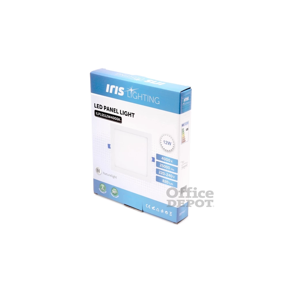 Iris Lighting PLSS-12W 12W/820lm/4000K álmennyezeti négyzet alakú led panel